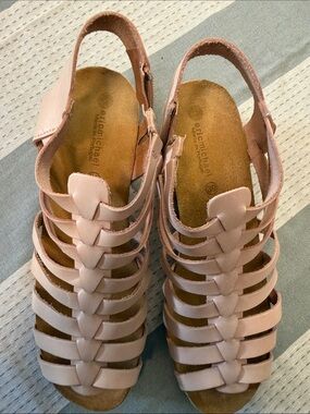 Eric Michael Blush Pink Strappy Gladiator Sandals